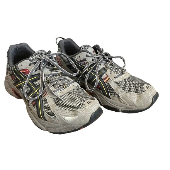 ASICS Gel-Venture 5 Women's Running Shoes Gray Red Yellow F671220 Size 8 - Picture 1 of 7